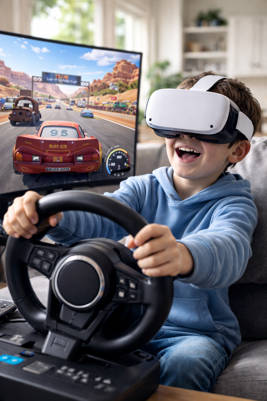 Réalité Virtuelle Immersive: Jeux Vidéos de Course Automobiles - Miniature 5