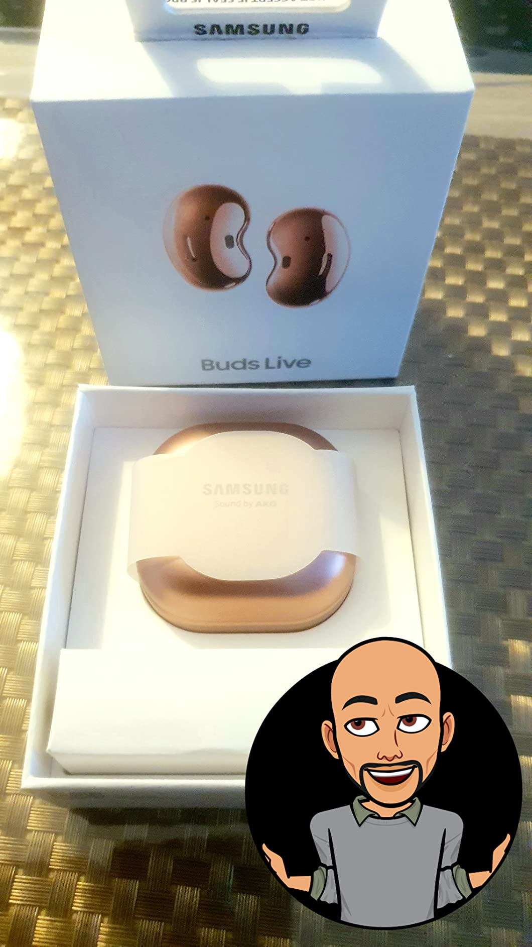 Galaxy Buds Live R180 - Ecouteurs sans fil avec réduction active du bruit - Mystic Bronze (Version F