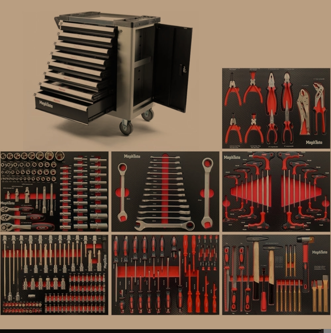 Servante à outils Mephisto XXL avec 8 tiroirs - Miniature 5