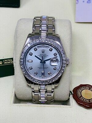 ROLEX Hommes DATEJUST 36 mm 18k Or Jaune/Acier glacé 2.50 Ct Diamants Cadran Noi