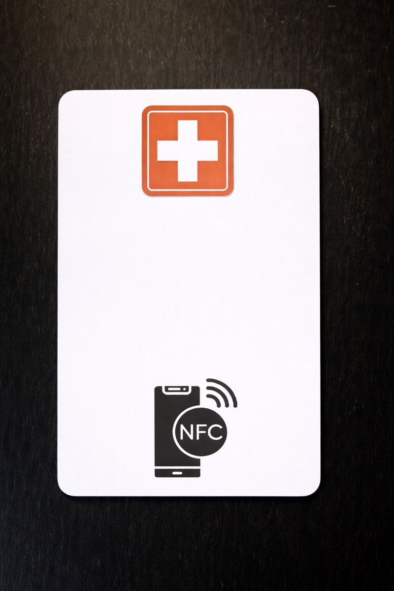 Carte NFC d'urgence pour alertes personnelles - Miniature 2