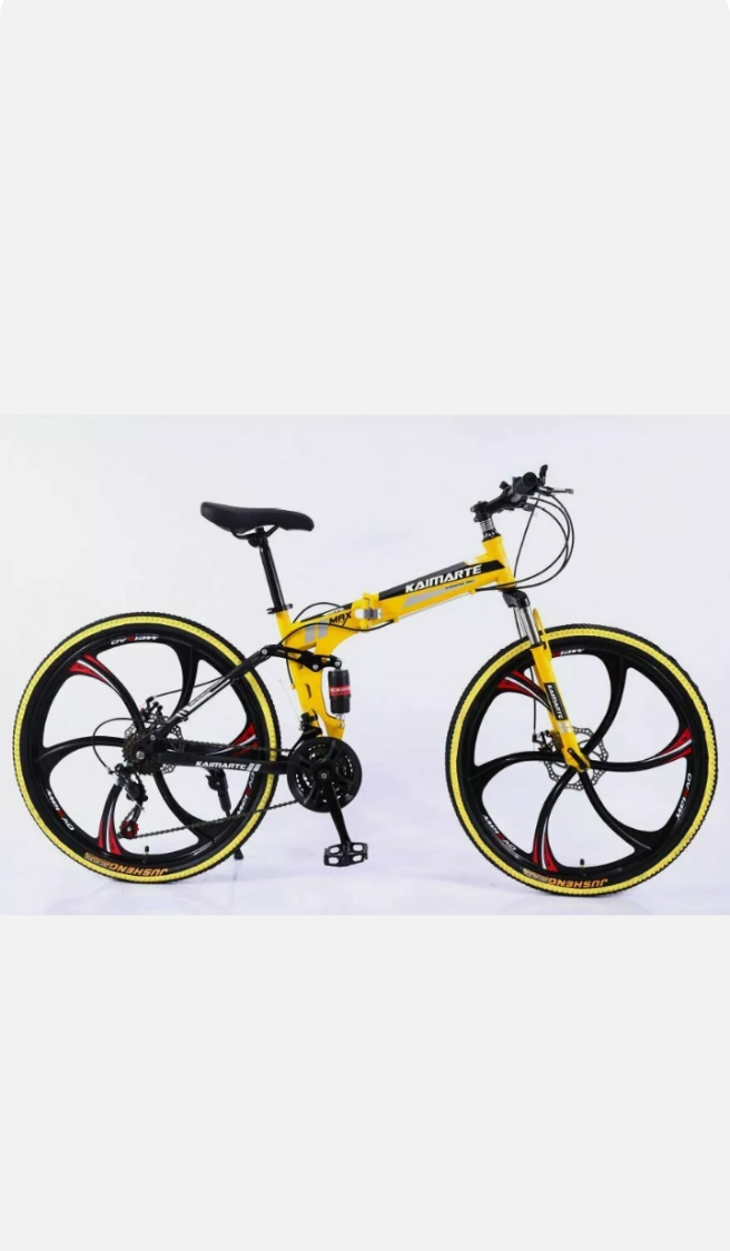 KAIMART bicycles) yellow and white,