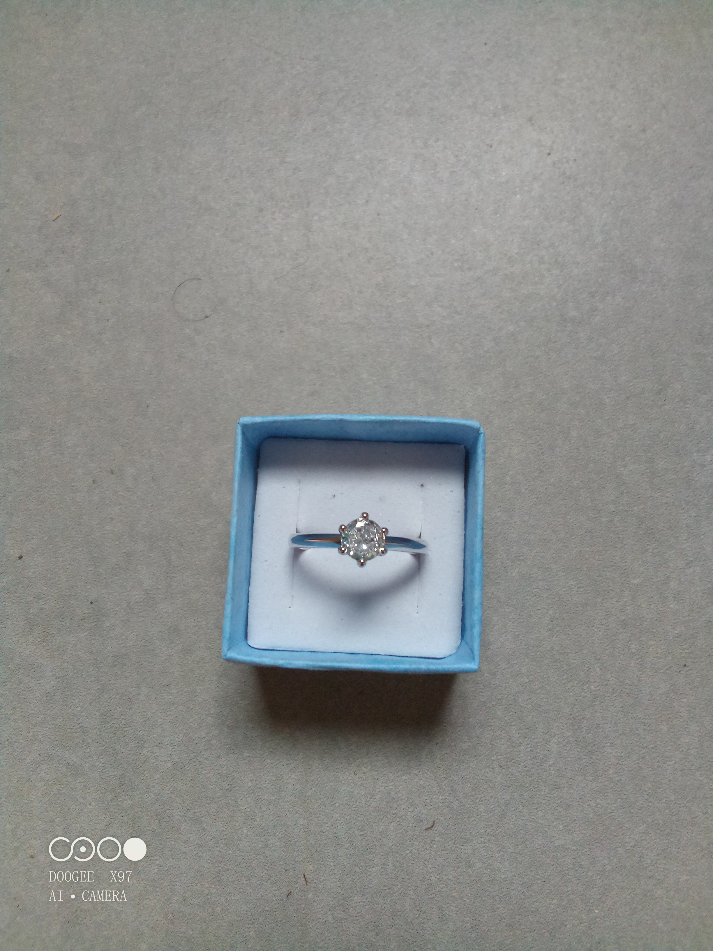 Bague en argent taille 8