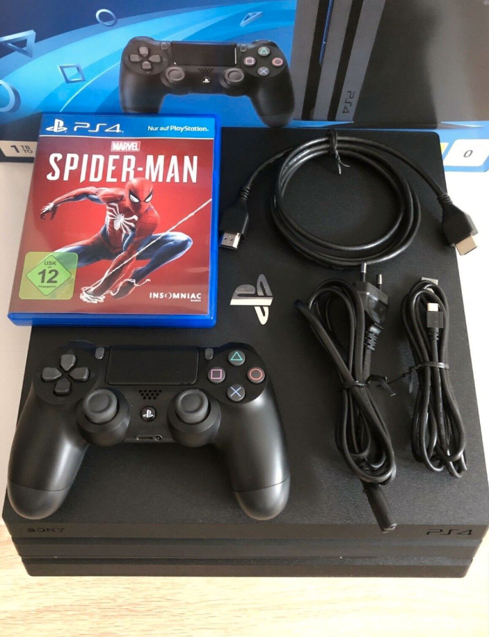 PS4 PRO + 1 x manette avec Spiderman