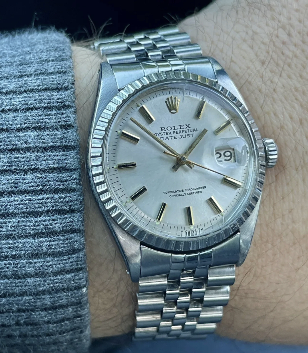 ROLEX DATE JUST OYSTER PERPETUAL - Miniature 3