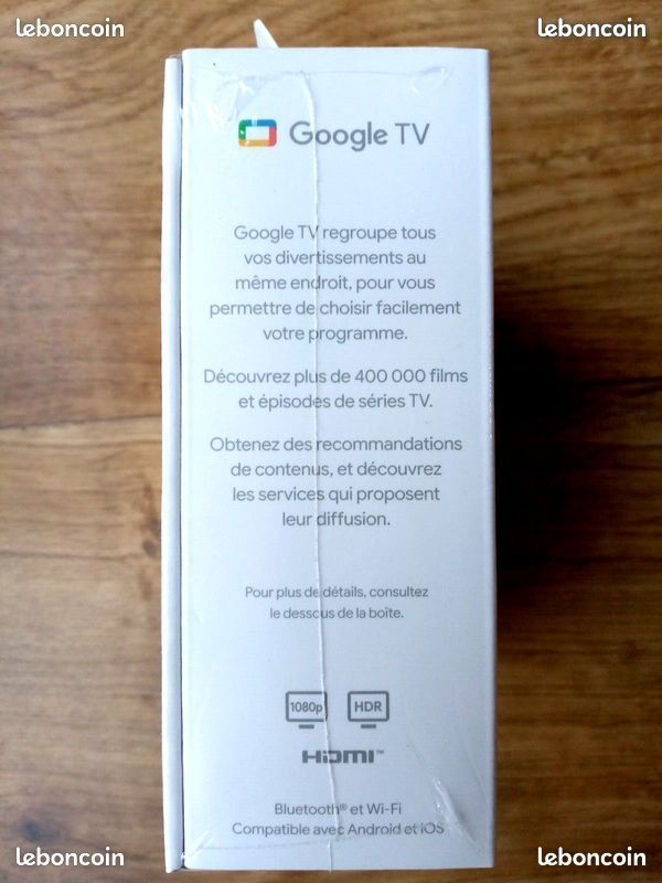 GOOGLE CHROMECAST avec Google TV Full HD  Version 4