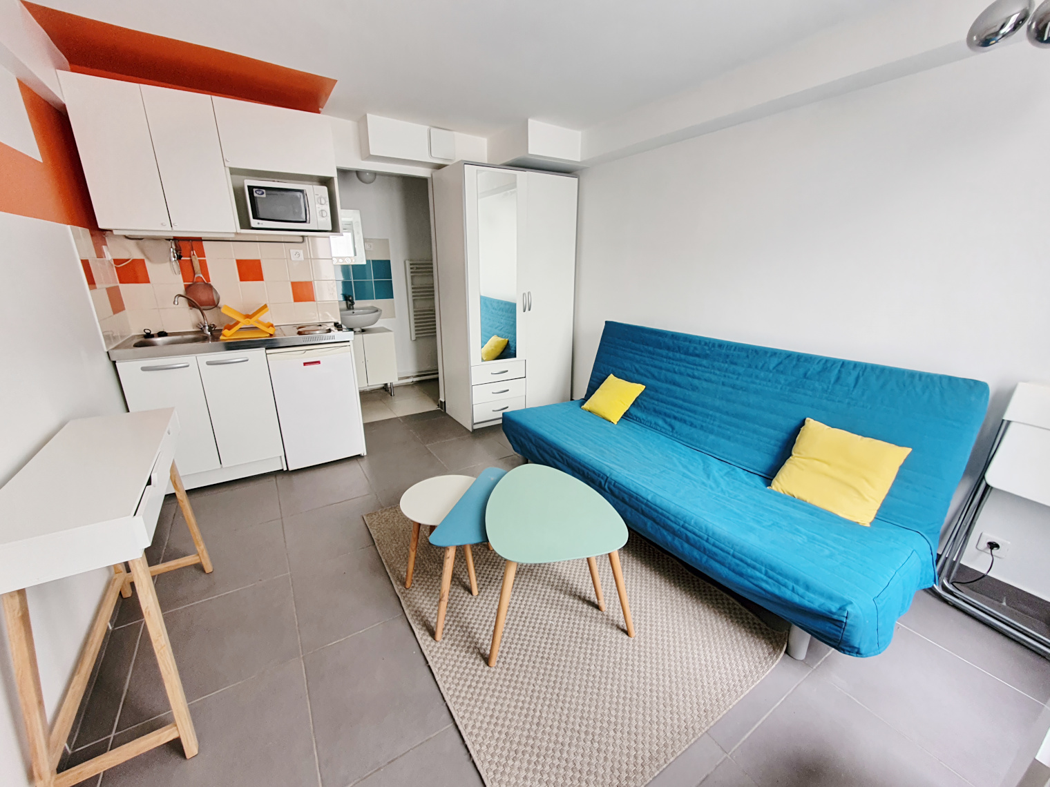 Studio meublé de 16m²