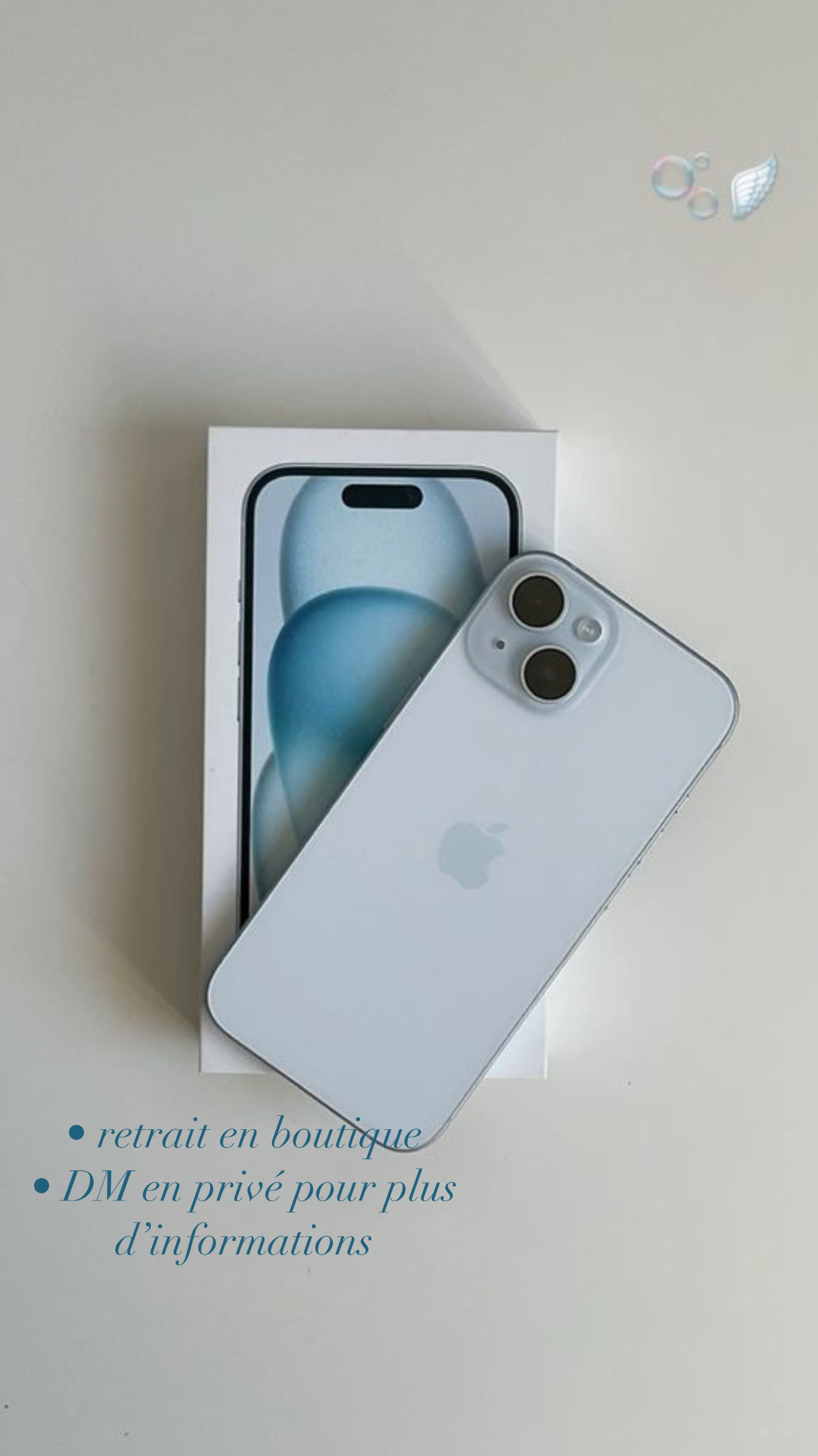 iPhone 15 bleu 128 GB reconditionné à vendre