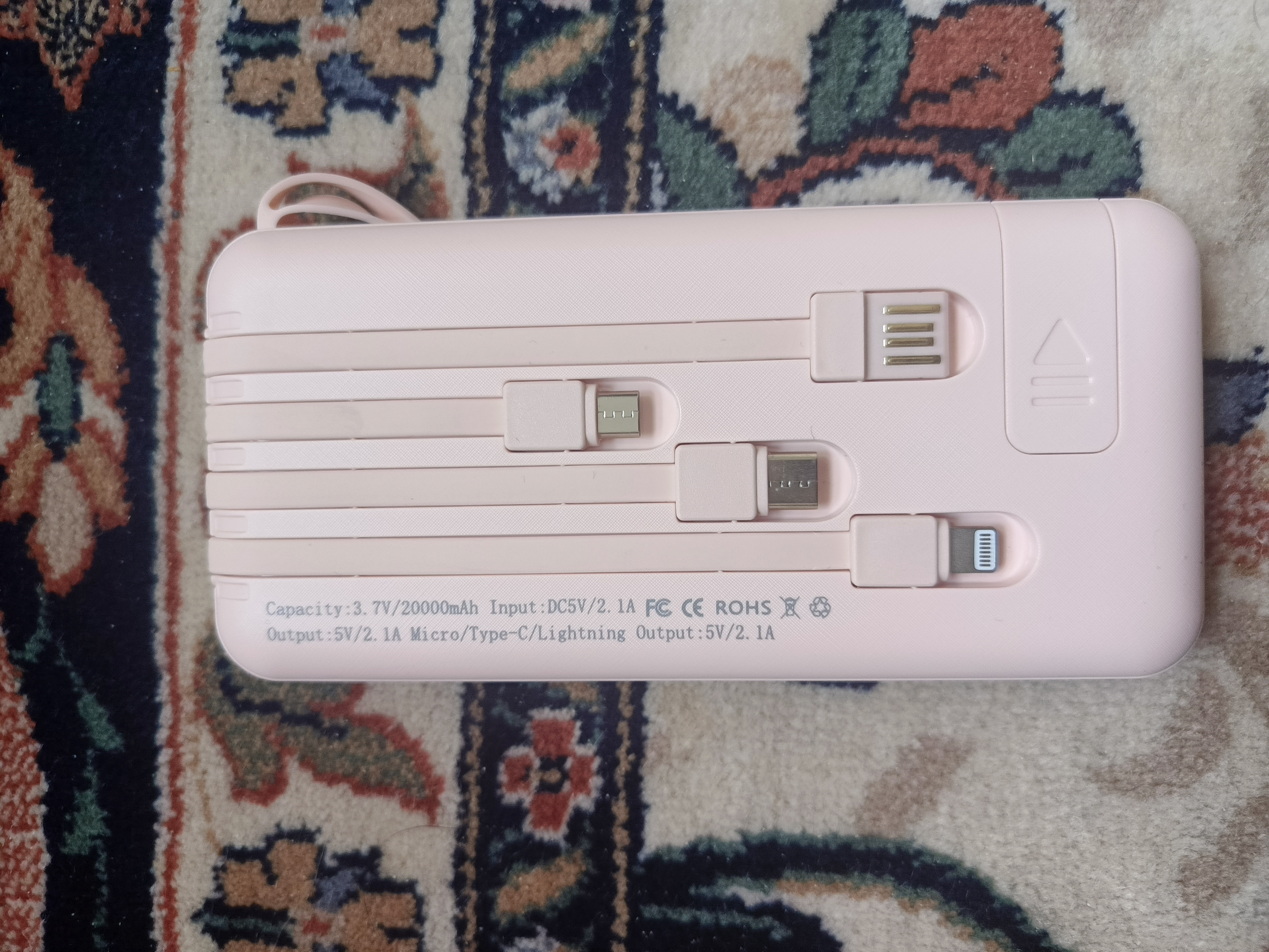 Power bank portable haute capacité 20000 mAh