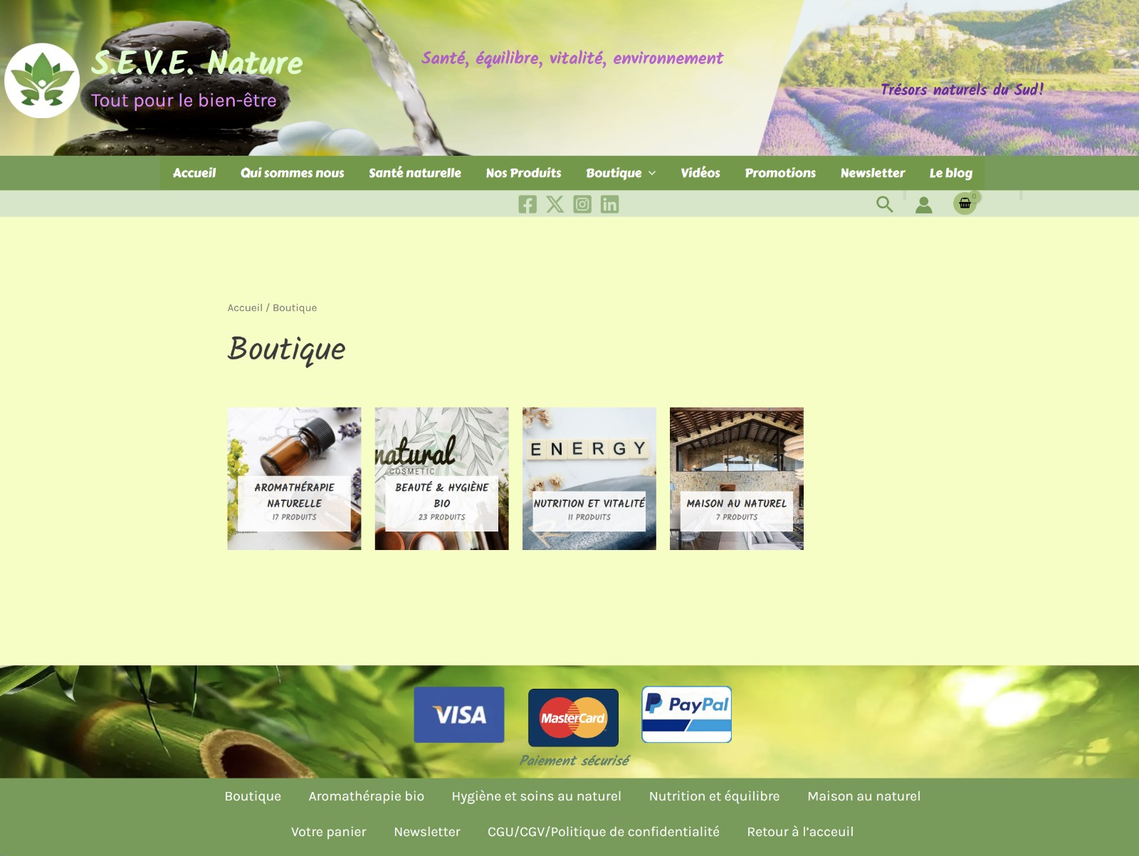SEVE Nature bienfaits naturels du sud
