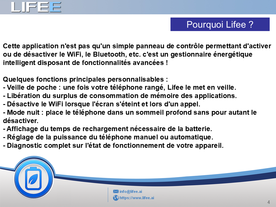 Economiseur de batterie pour smartphone Android - code source complet
