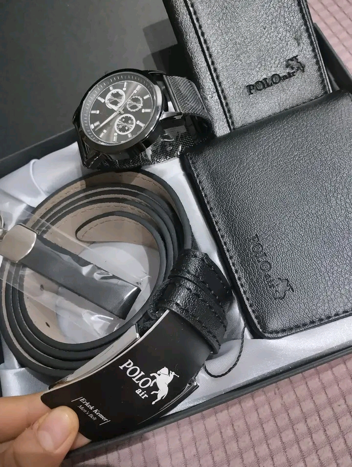Coffret homme Polo noir