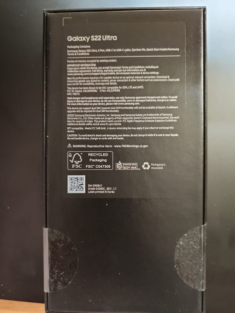 Samsung Galaxy S22 Ultra Nouveau 512 Go