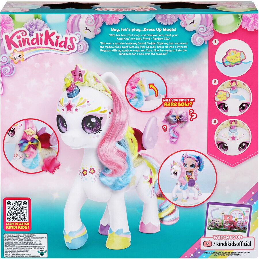 Kindi Kids Dress Up Magic Secret Selle Licorne Arc-en-ciel Étoile - Miniature 5