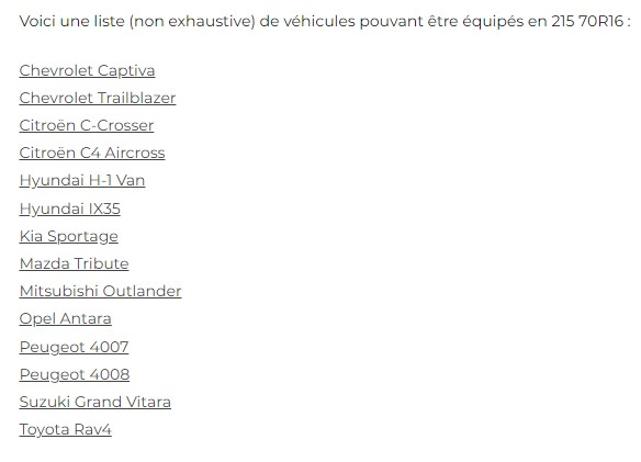 4 pneus 4 saisons kumho 215x70x16 pour SUV et transmission intégrale (4x4)
