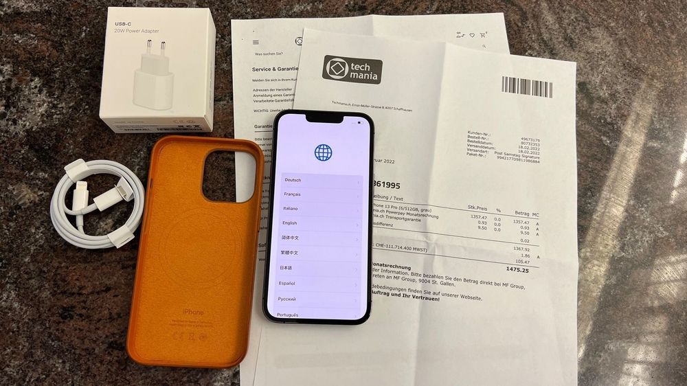 iPhone 13 Pro 512 Go Graphite Mint sans rayures