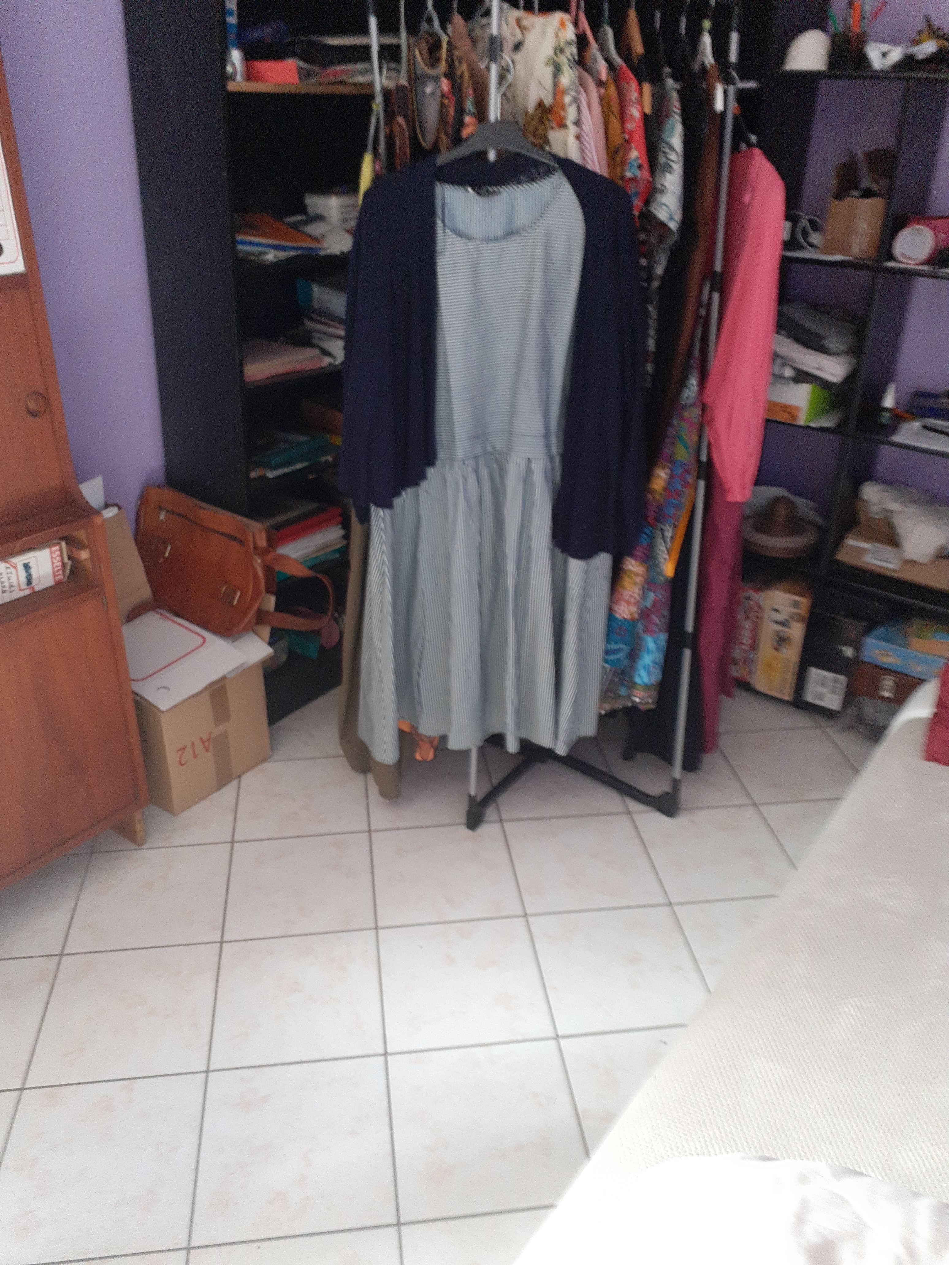 Ensemble robe veste, d´été fait maison.