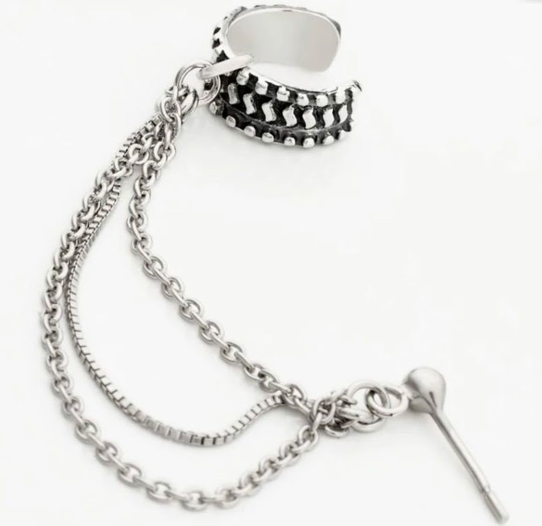 Bijoux d'oreilles unitaire waltraud argent blanc