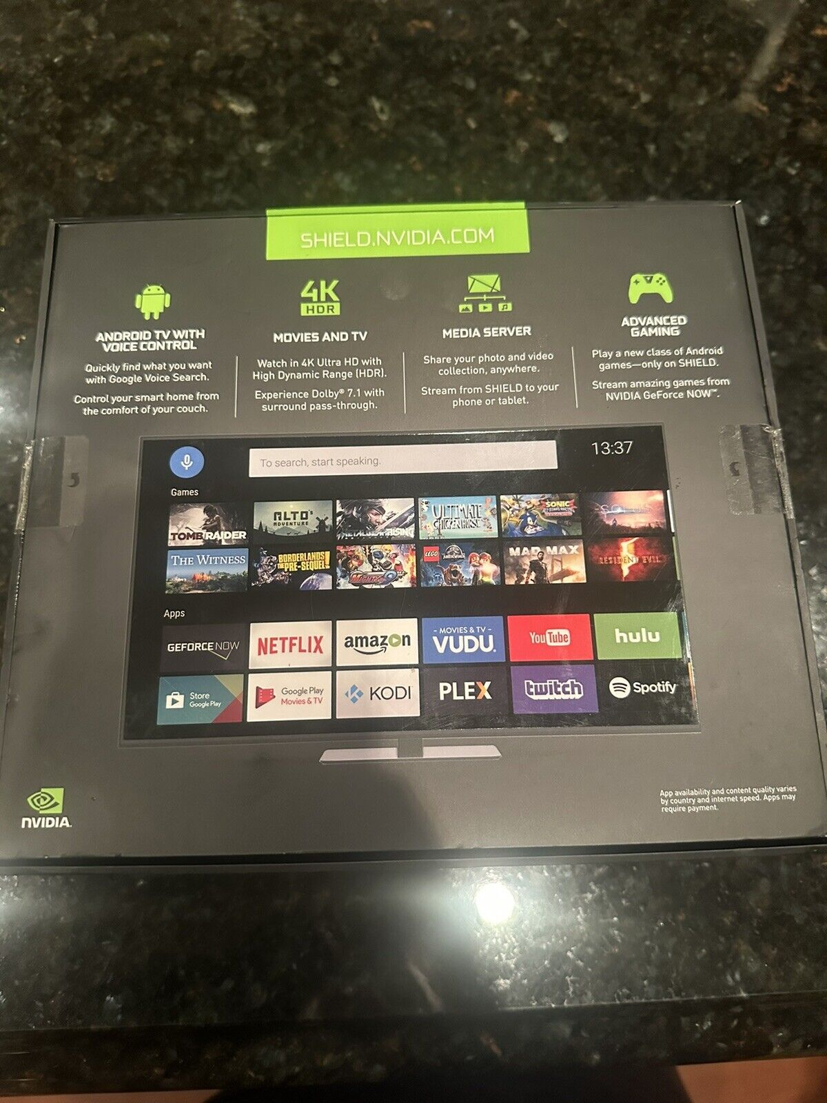 NVIDIA Shield Pro Digital 4K HD Media Streamer. - Miniature 3