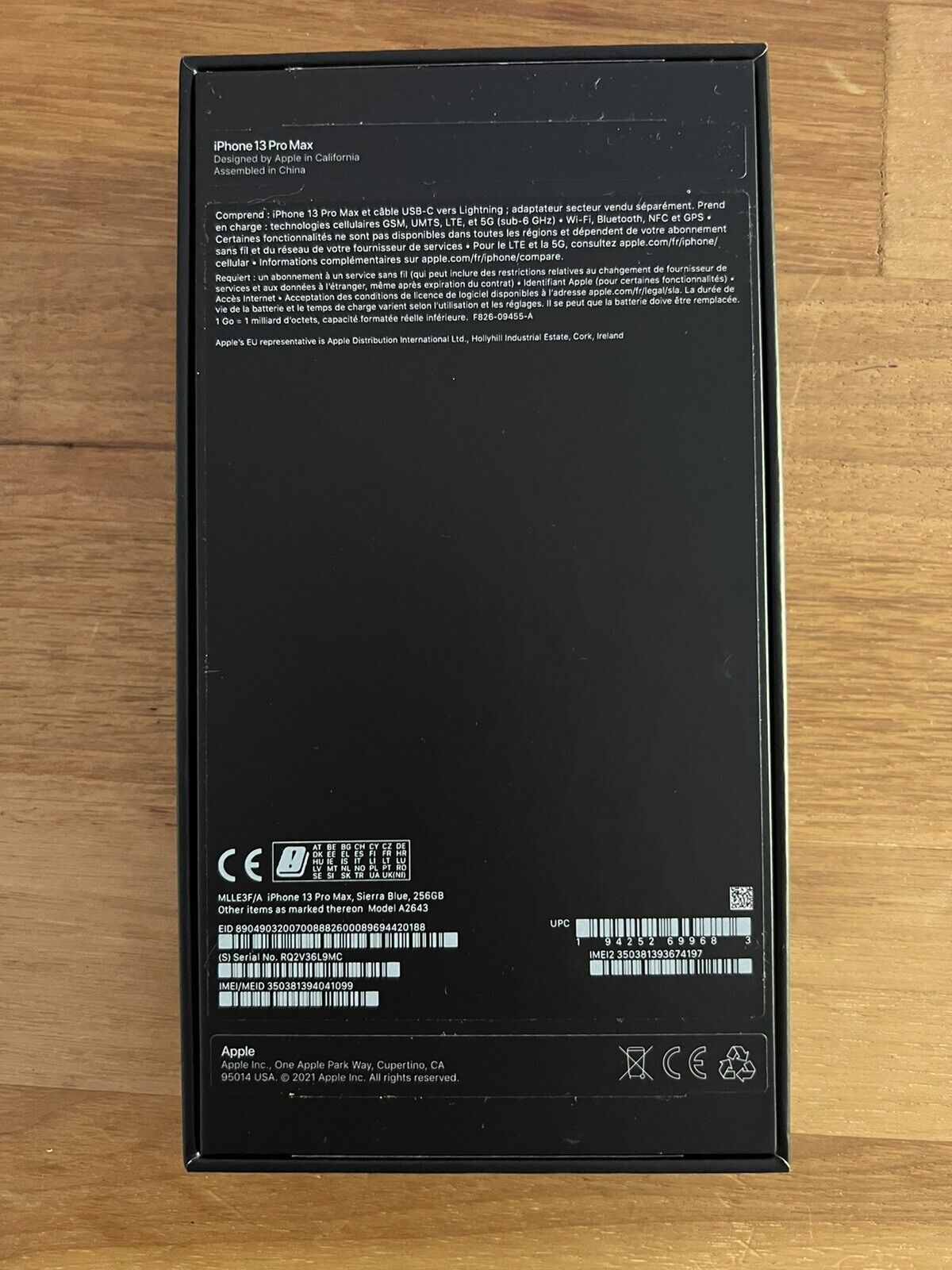 Apple iPhone 13 Pro Max - 256 Go - Bleu Alpin (Déverrouillé) - Miniature 5