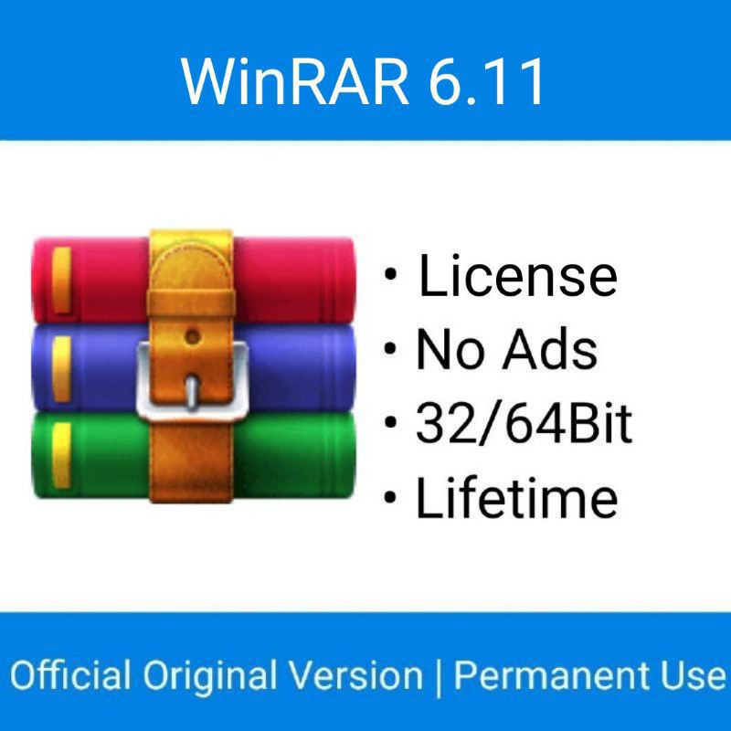 Licence WinRAR authentique 6.11 Windows PC (clé à vie)